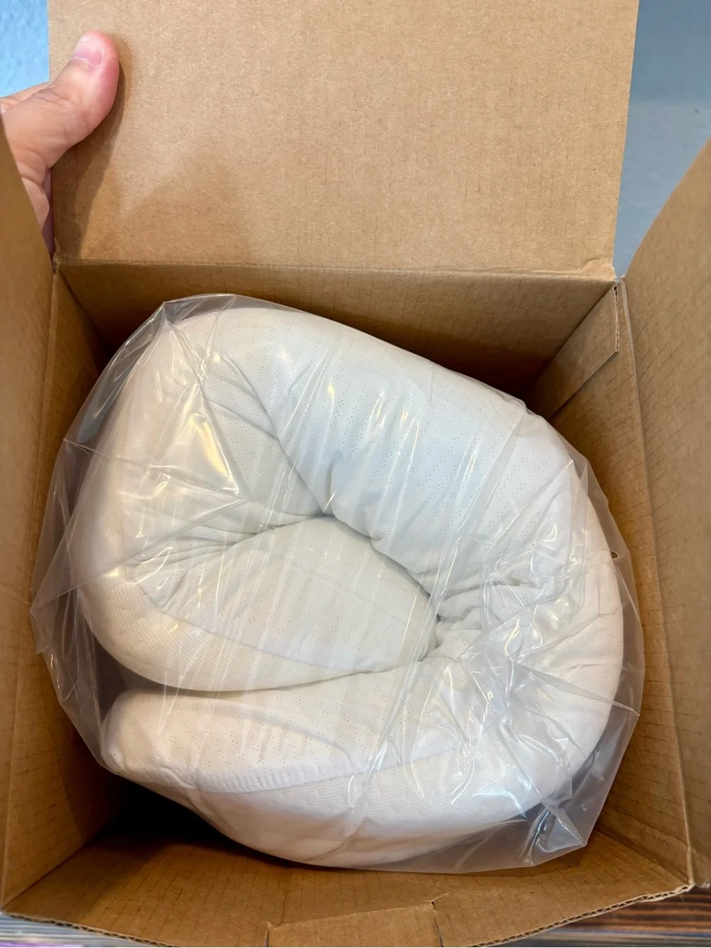 Cervical Pillow for Neck Pain Relief, Hollow Design, Memory Foam, White, BNIB